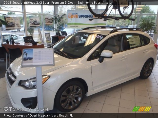 2013 Subaru Impreza 2.0i Sport Premium 5 Door in Satin White Pearl