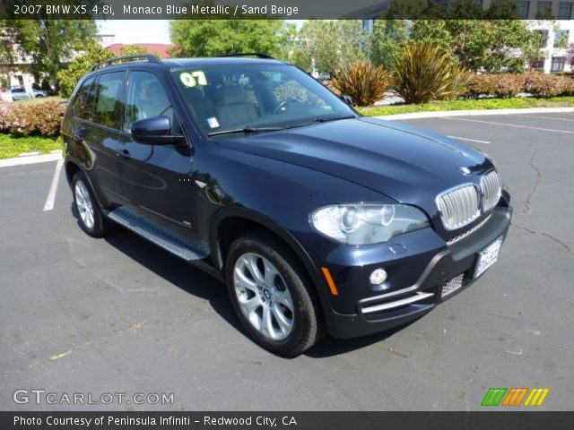 2007 BMW X5 4.8i in Monaco Blue Metallic