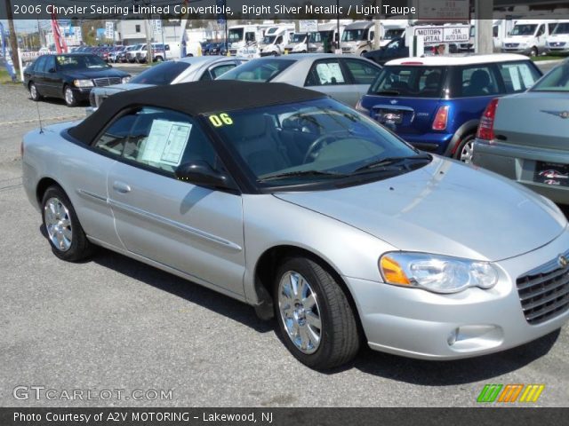 2006 Chrysler Sebring Limited Convertible in Bright Silver Metallic