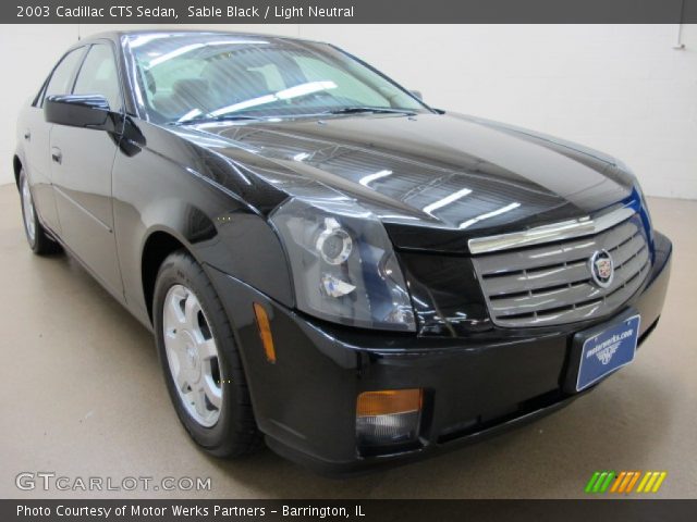 2003 Cadillac CTS Sedan in Sable Black