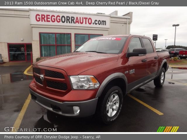 2013 Ram 1500 Outdoorsman Crew Cab 4x4 in Deep Cherry Red Pearl