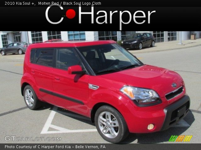 2010 Kia Soul + in Molten Red