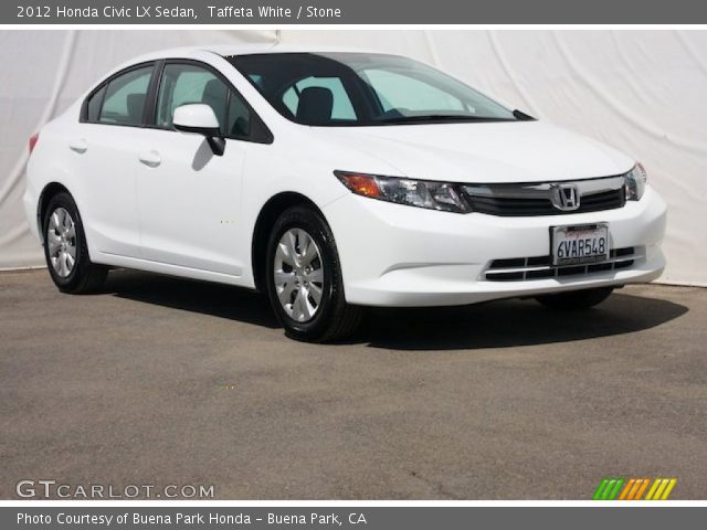 2012 Honda Civic LX Sedan in Taffeta White