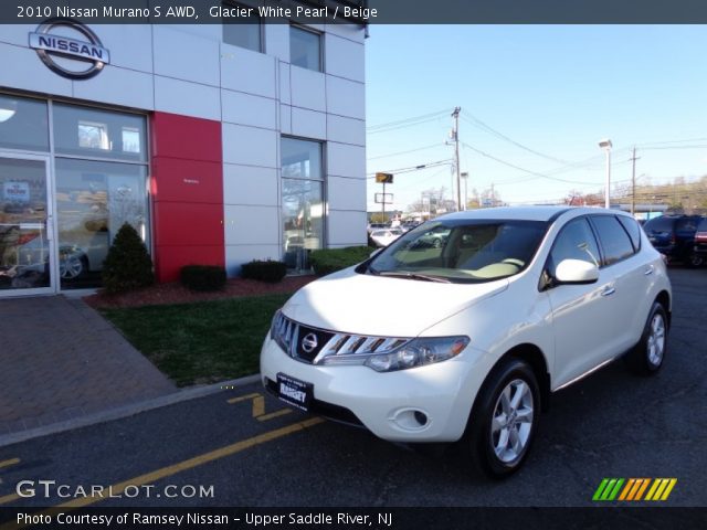 2010 Nissan Murano S AWD in Glacier White Pearl