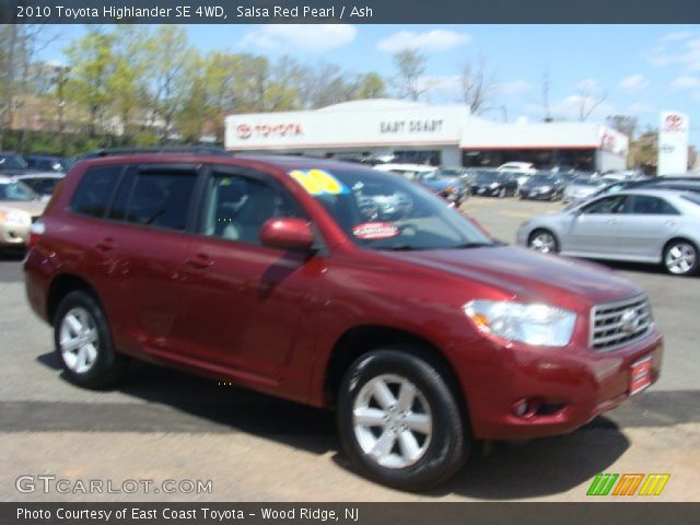 2010 Toyota Highlander SE 4WD in Salsa Red Pearl