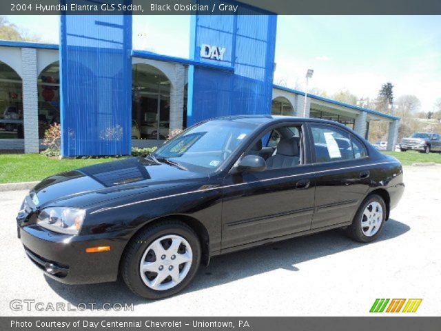 2004 Hyundai Elantra GLS Sedan in Black Obsidian