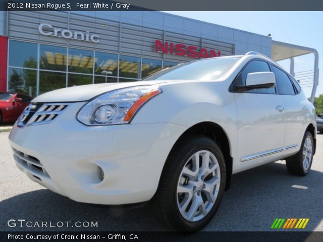 2012 Nissan Rogue S in Pearl White