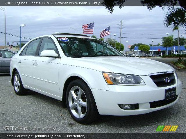 2006 Hyundai Sonata LX V6 in Powder White Pearl