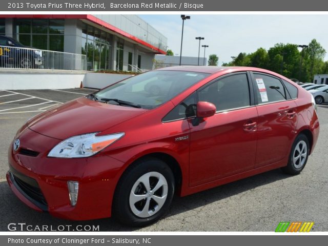 2013 Toyota Prius Three Hybrid in Barcelona Red Metallic
