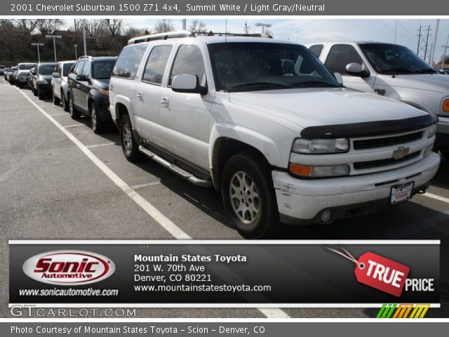 2001 Chevrolet Suburban 1500 Z71 4x4 in Summit White