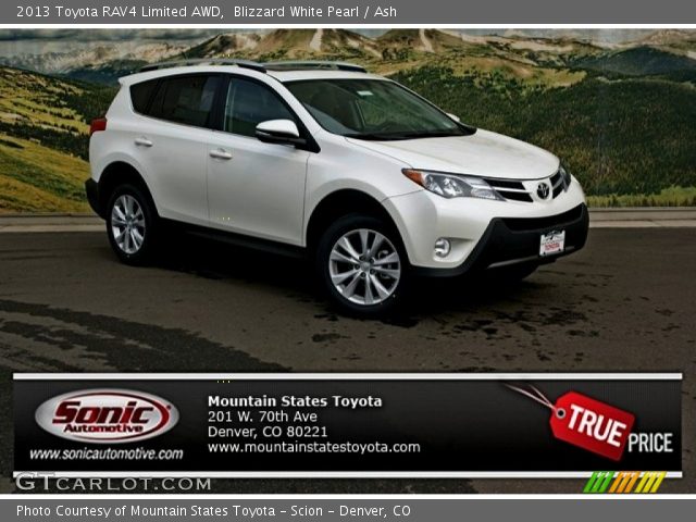 2013 Toyota RAV4 Limited AWD in Blizzard White Pearl