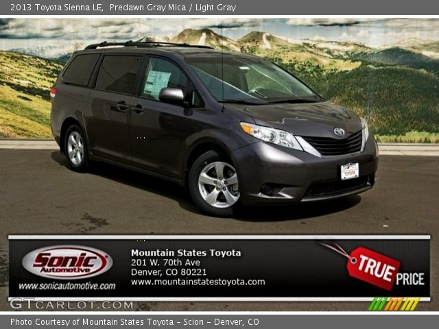2013 Toyota Sienna LE in Predawn Gray Mica