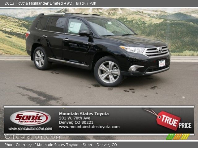 2013 Toyota Highlander Limited 4WD in Black
