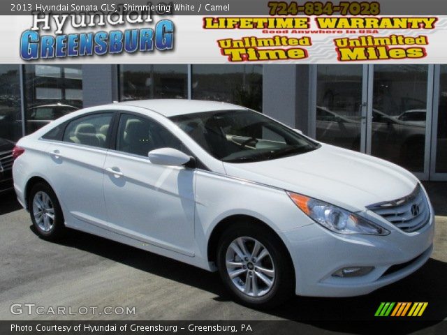2013 Hyundai Sonata GLS in Shimmering White