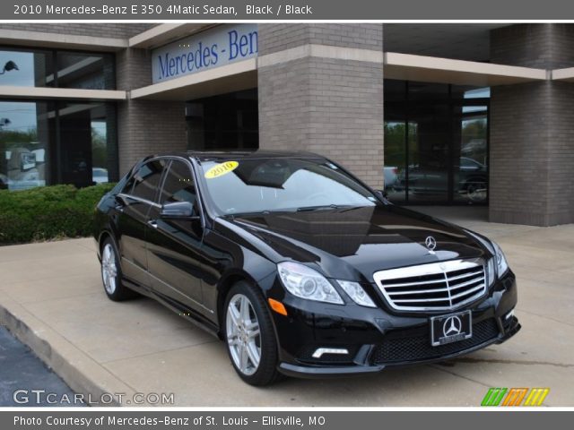 2010 Mercedes-Benz E 350 4Matic Sedan in Black