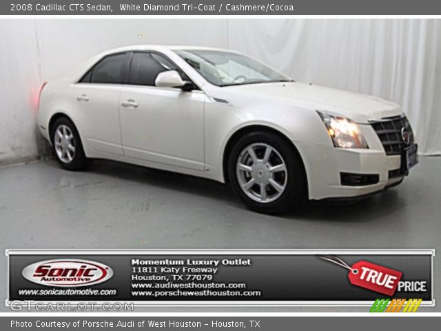 2008 Cadillac CTS Sedan in White Diamond Tri-Coat