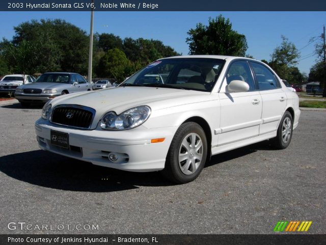 2003 Hyundai Sonata GLS V6 in Noble White