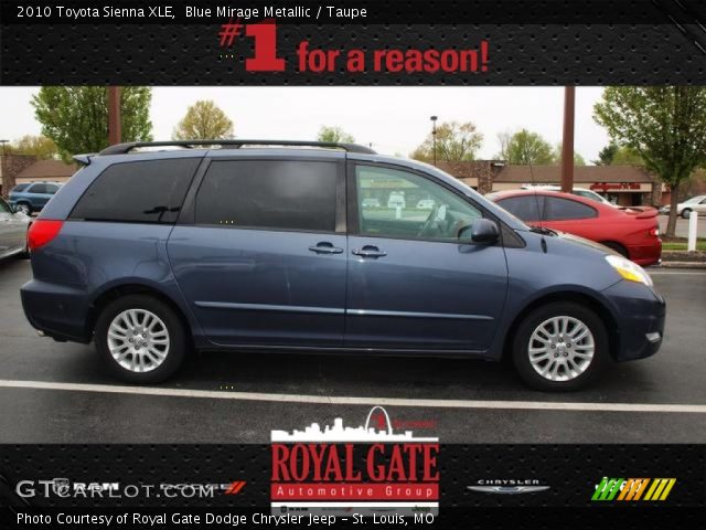 2010 Toyota Sienna XLE in Blue Mirage Metallic