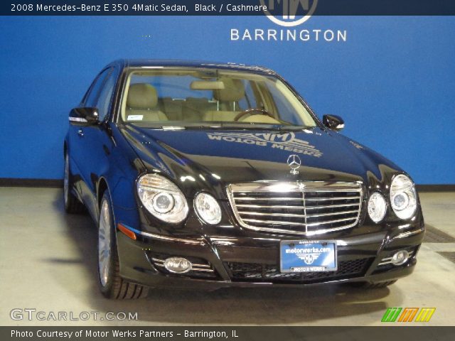 2008 Mercedes-Benz E 350 4Matic Sedan in Black