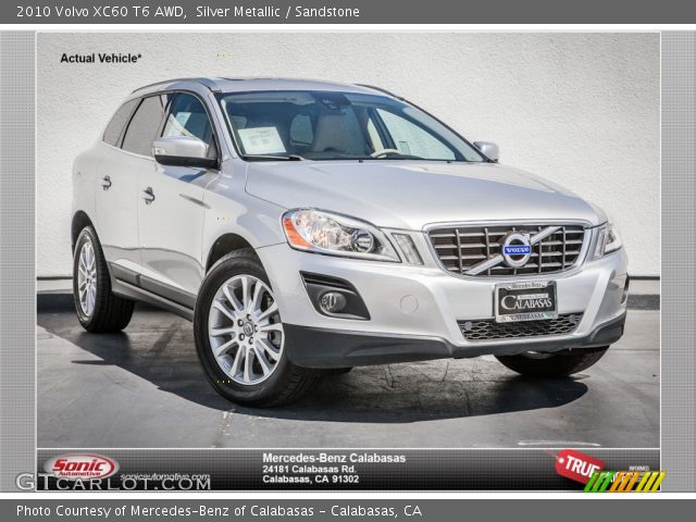 2010 Volvo XC60 T6 AWD in Silver Metallic