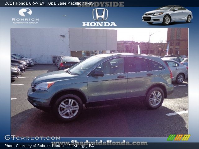2011 Honda CR-V EX in Opal Sage Metallic