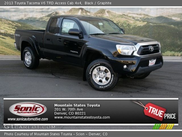 2013 Toyota Tacoma V6 TRD Access Cab 4x4 in Black