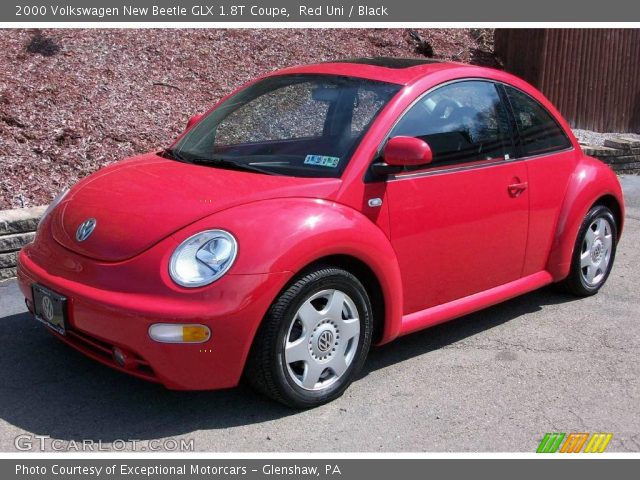 2000 Volkswagen New Beetle GLX 1.8T Coupe in Red Uni