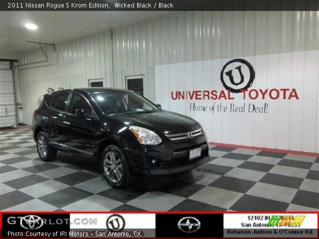 2011 Nissan Rogue S Krom Edition in Wicked Black