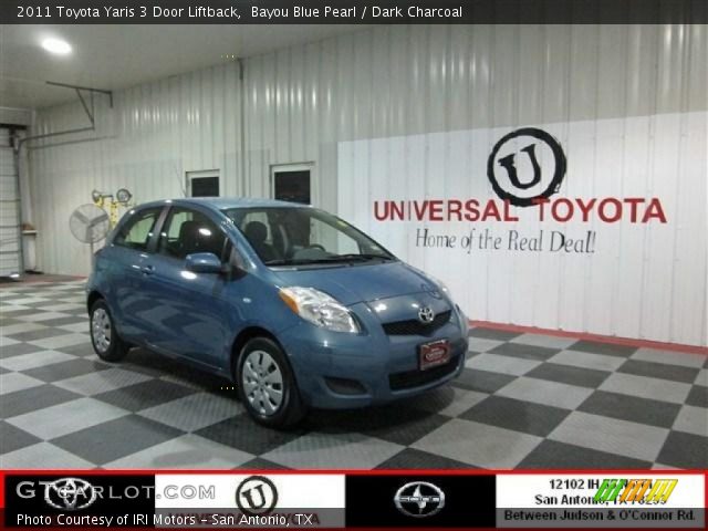 2011 Toyota Yaris 3 Door Liftback in Bayou Blue Pearl