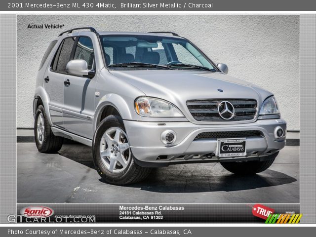 2001 Mercedes-Benz ML 430 4Matic in Brilliant Silver Metallic