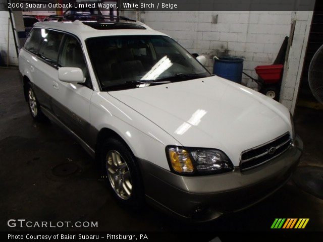 2000 Subaru Outback Limited Wagon in White Birch