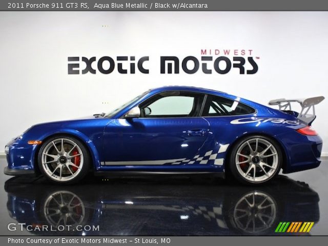 2011 Porsche 911 GT3 RS in Aqua Blue Metallic