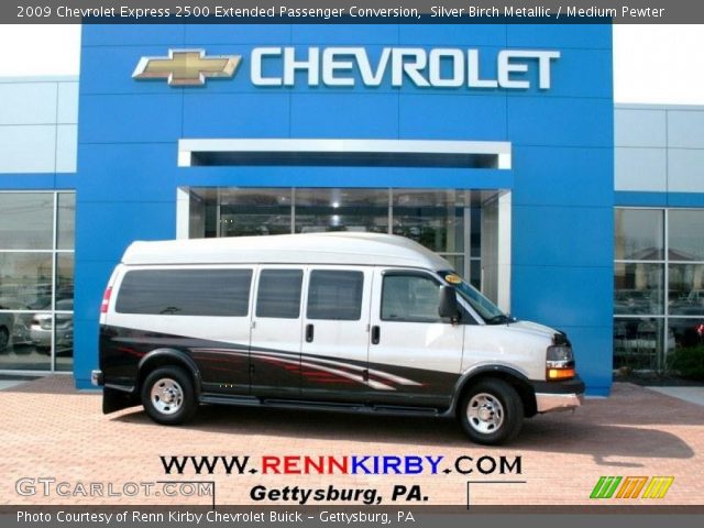 2009 Chevrolet Express 2500 Extended Passenger Conversion in Silver Birch Metallic