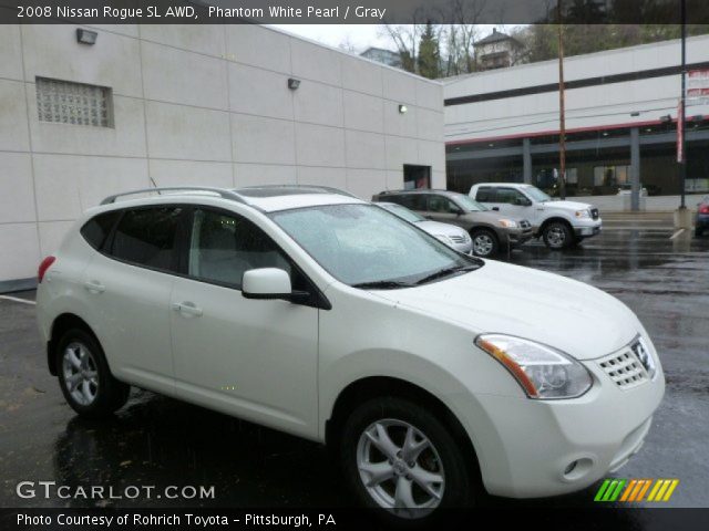 2008 Nissan Rogue SL AWD in Phantom White Pearl