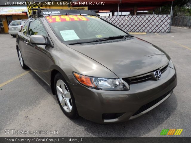 2008 Honda Civic EX Coupe in Galaxy Gray Metallic