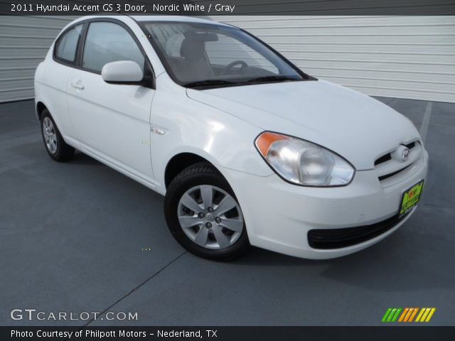 2011 Hyundai Accent GS 3 Door in Nordic White