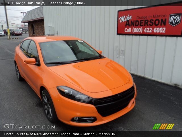 2013 Dodge Dart Rallye in Header Orange