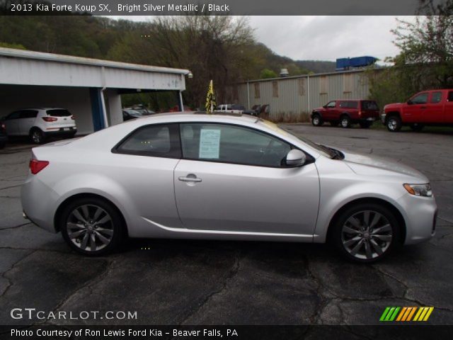 Bright Silver Metallic 2013 Kia Forte Koup Sx Black