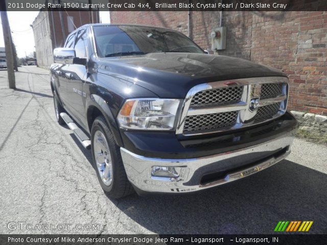 2011 Dodge Ram 1500 Laramie Crew Cab 4x4 in Brilliant Black Crystal Pearl