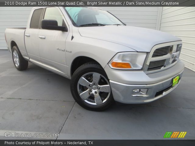 2010 Dodge Ram 1500 Lone Star Quad Cab in Bright Silver Metallic