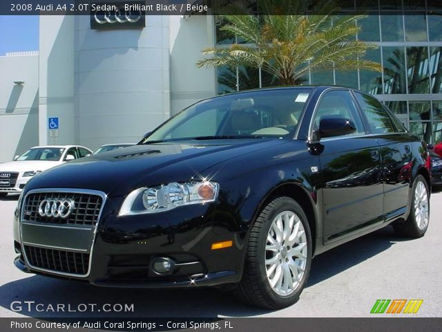 2008 Audi A4 2.0T Sedan in Brilliant Black