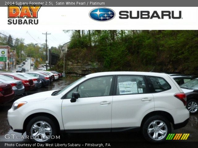 2014 Subaru Forester 2.5i in Satin White Pearl