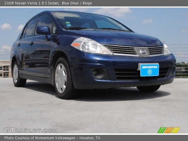 2008 Nissan Versa 1.8 S Sedan in Blue Onyx