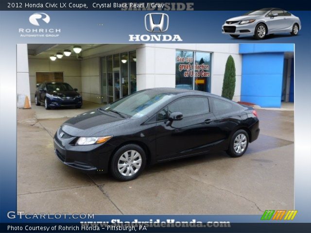 2012 Honda Civic LX Coupe in Crystal Black Pearl