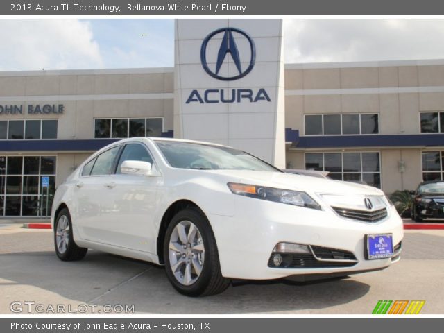 2013 Acura TL Technology in Bellanova White Pearl