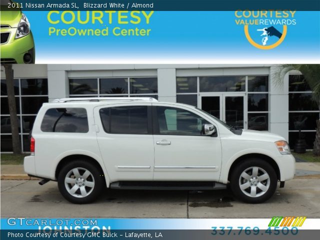 2011 Nissan Armada SL in Blizzard White