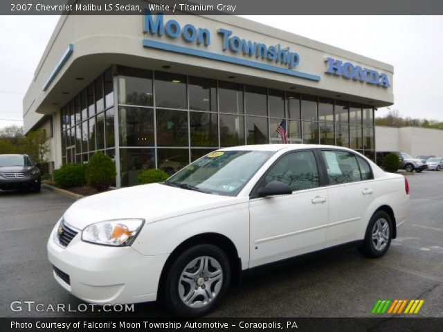 2007 Chevrolet Malibu LS Sedan in White
