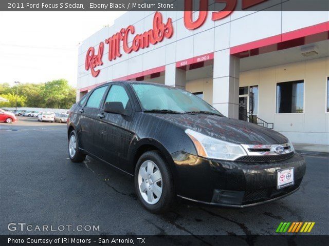 2011 Ford Focus S Sedan in Ebony Black