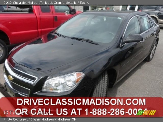 2012 Chevrolet Malibu LT in Black Granite Metallic