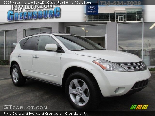2005 Nissan Murano SL AWD in Glacier Pearl White